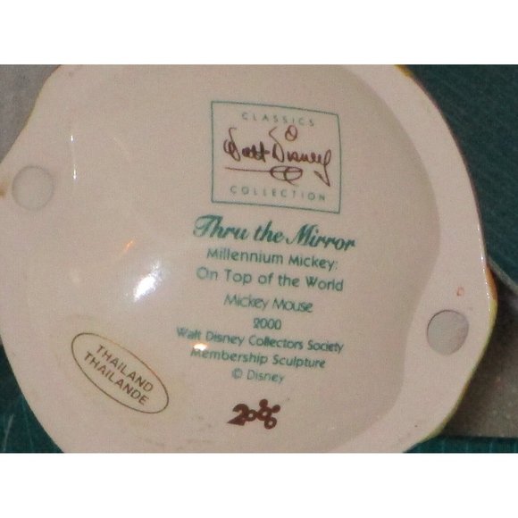 Walt Disney Classics Mickey Mouse On Top of The World Figure Through The Mirror - Picture 5 of 6